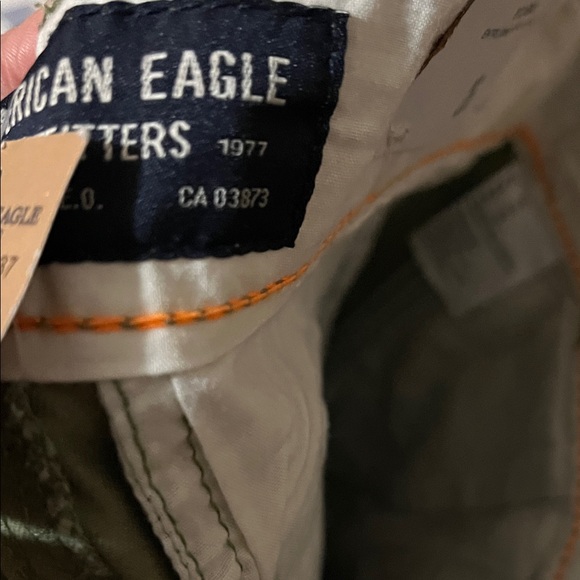 American Eagle Outfitters Olive Green Flat Front Shorts - Picture 7 of 8